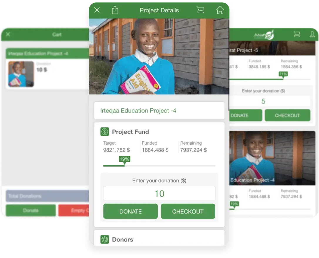 Мобильное приложение для благотворительной организации Direct Aid